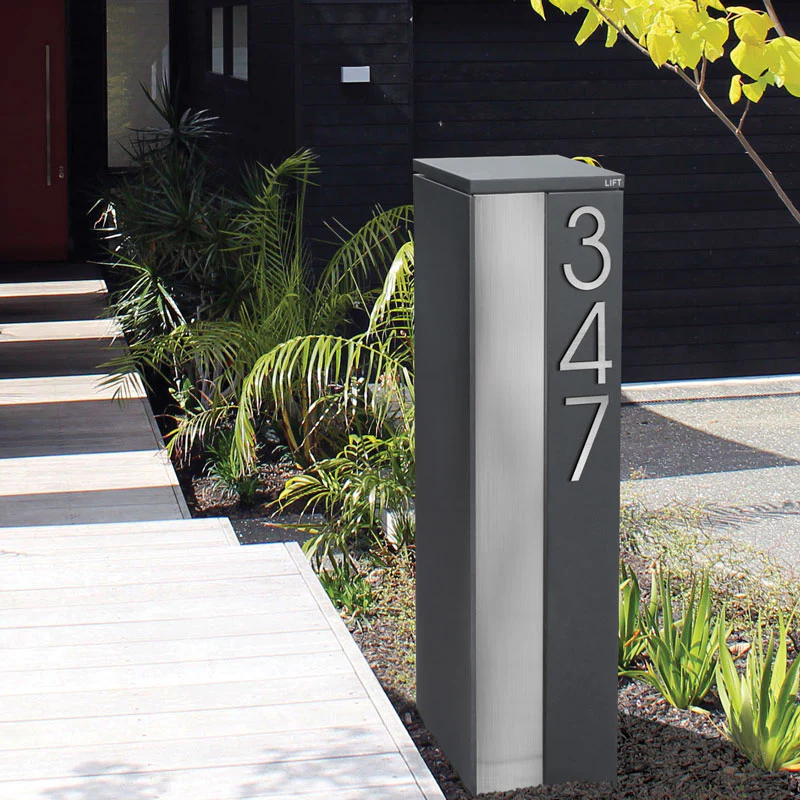 Camden Parcel Pillar Letterbox - Charcoal - Image 17