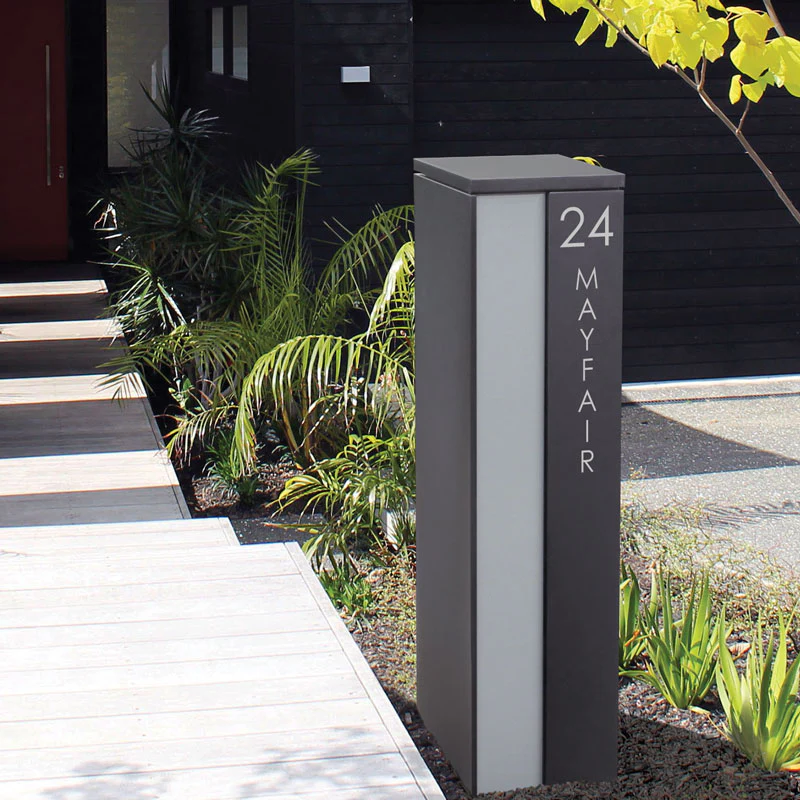 Camden Parcel Pillar Letterbox - Charcoal - Image 19