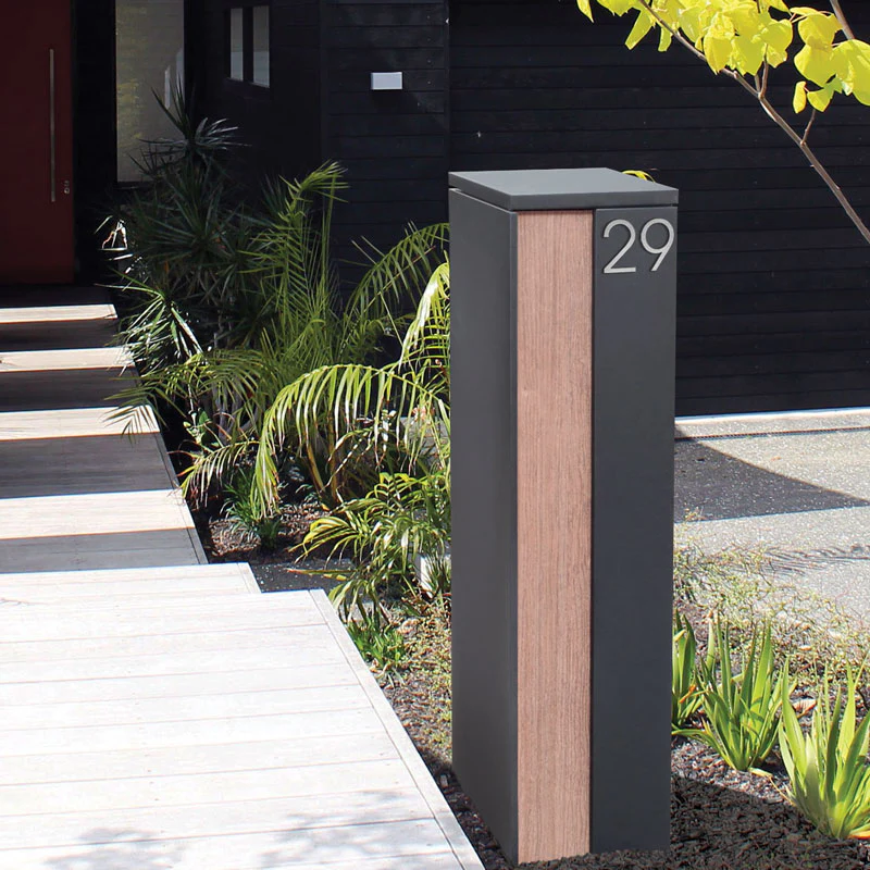 Camden Parcel Pillar Letterbox - Charcoal - Image 3