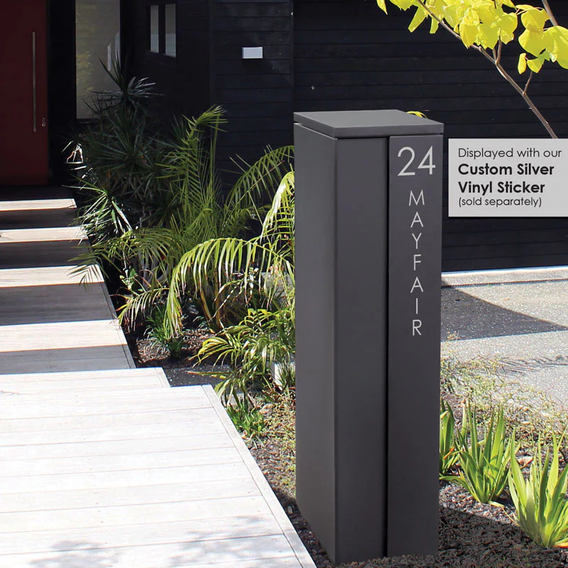 Camden Parcel Pillar Letterbox - Charcoal - Image 30