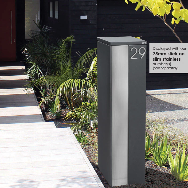 Camden Parcel Pillar Letterbox - Charcoal - Image 32