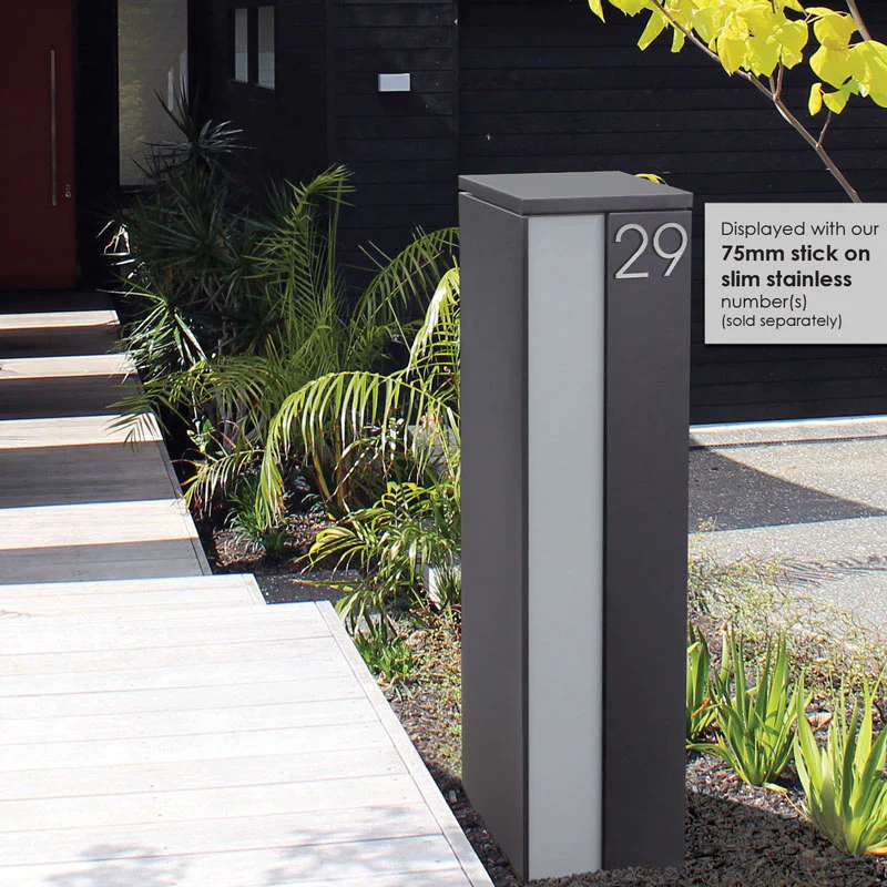 Camden Parcel Pillar Letterbox - Charcoal - Image 33