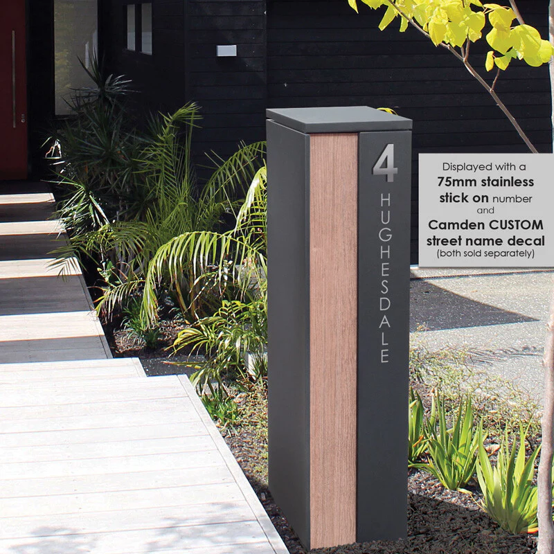 Camden Parcel Pillar Letterbox - Charcoal - Image 36