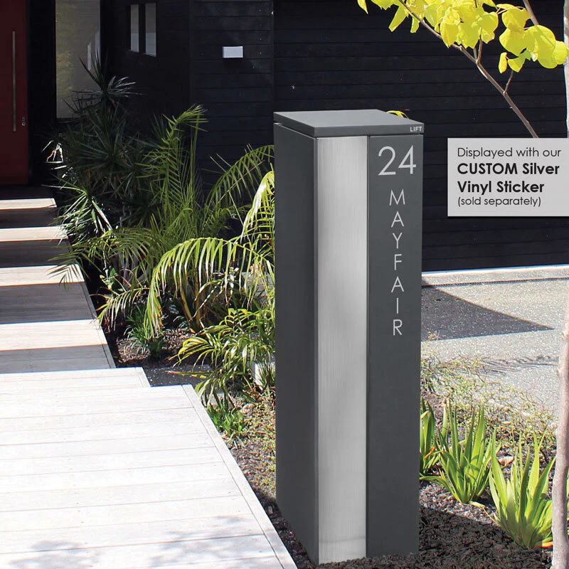 Camden Parcel Pillar Letterbox - Charcoal - Image 38