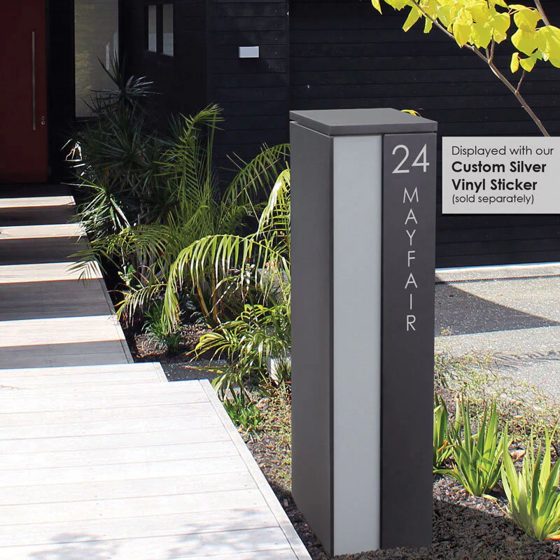 Camden Parcel Pillar Letterbox - Charcoal - Image 39