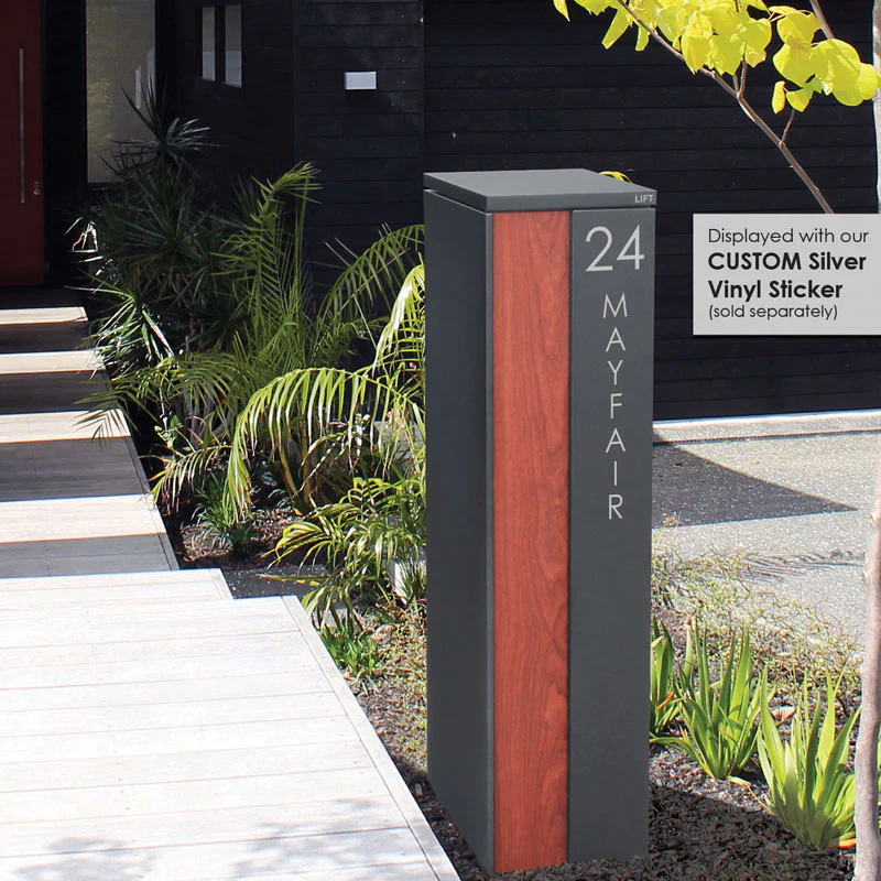 Camden Parcel Pillar Letterbox - Charcoal - Image 40