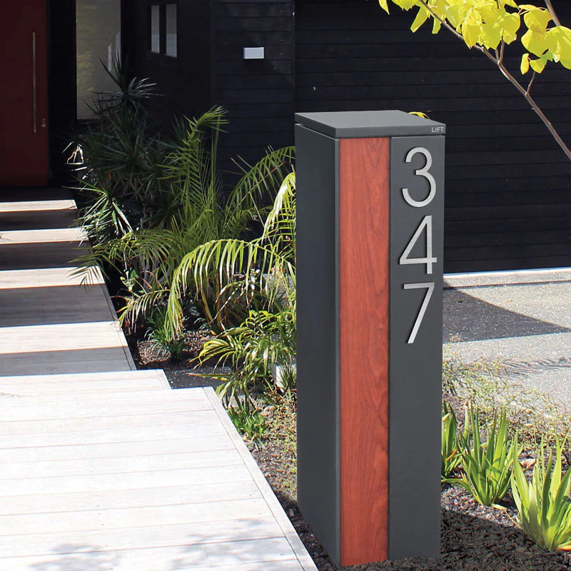 Camden Parcel Pillar Letterbox - Charcoal - Image 7