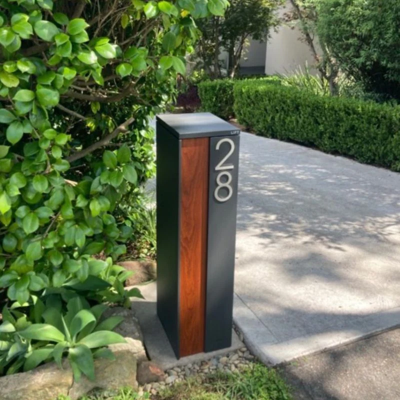 Camden Parcel Pillar Letterbox - Charcoal - Image 8