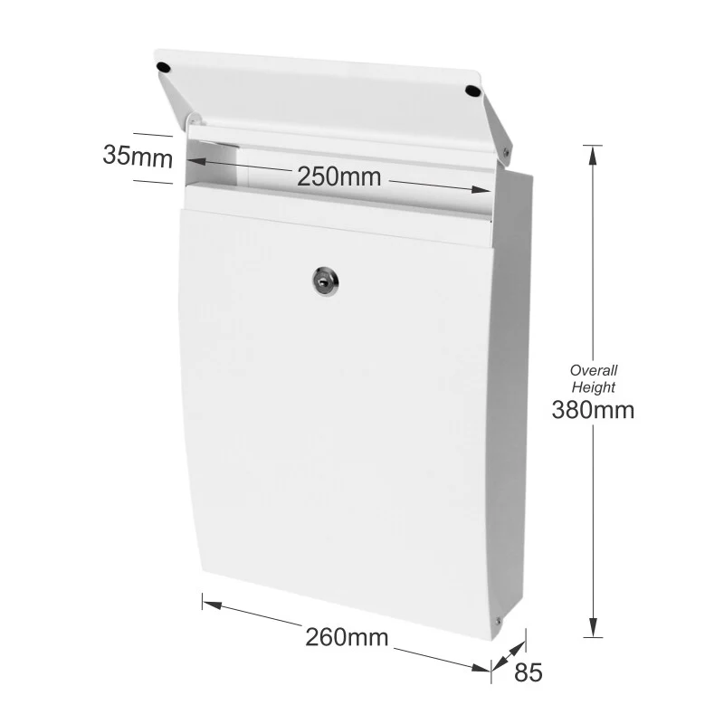 Canterbury Wall Mount Letterbox - Image 10