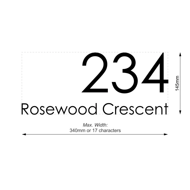 Custom Address Decal Sticker - Large - Image 11