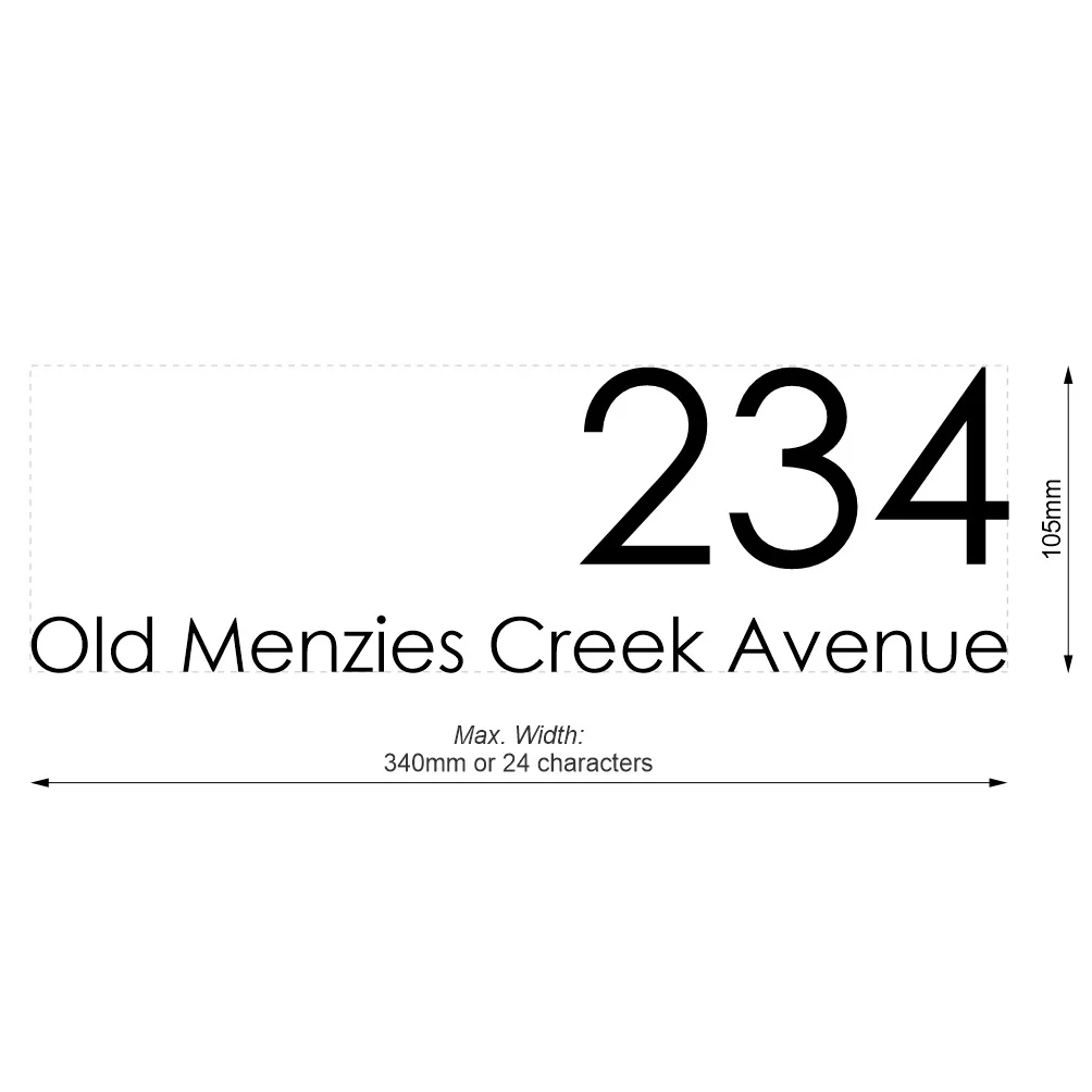 Custom Address Decal Sticker - Medium - Image 15