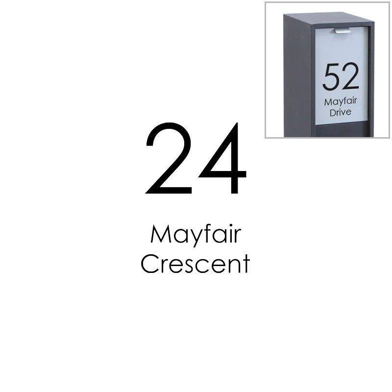 Custom Address Decal Sticker - Narrow - Image 6