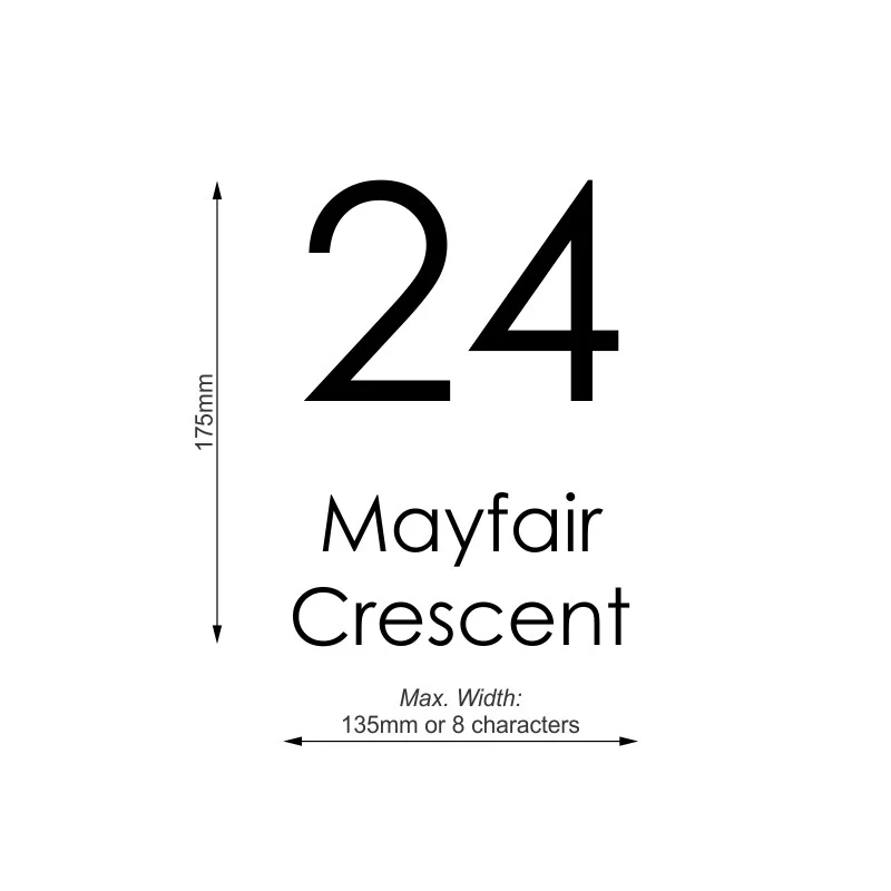 Custom Address Decal Sticker - Narrow - Image 7