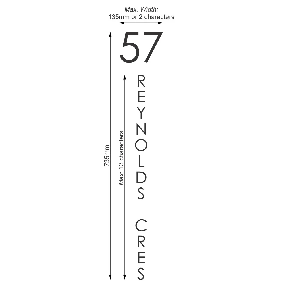 Custom Address Decal Sticker - Vertical Large - Image 13