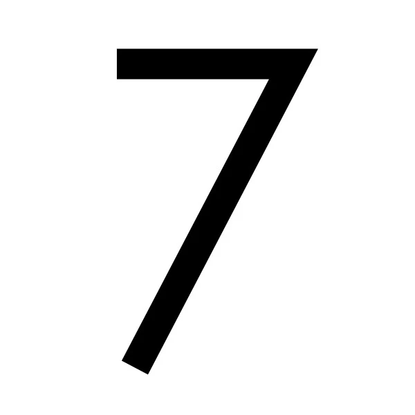 Decal Sticker House Numbers 110mm - Black - Image 10