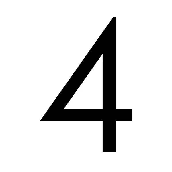 Decal Sticker House Numbers 110mm - Black - Image 16