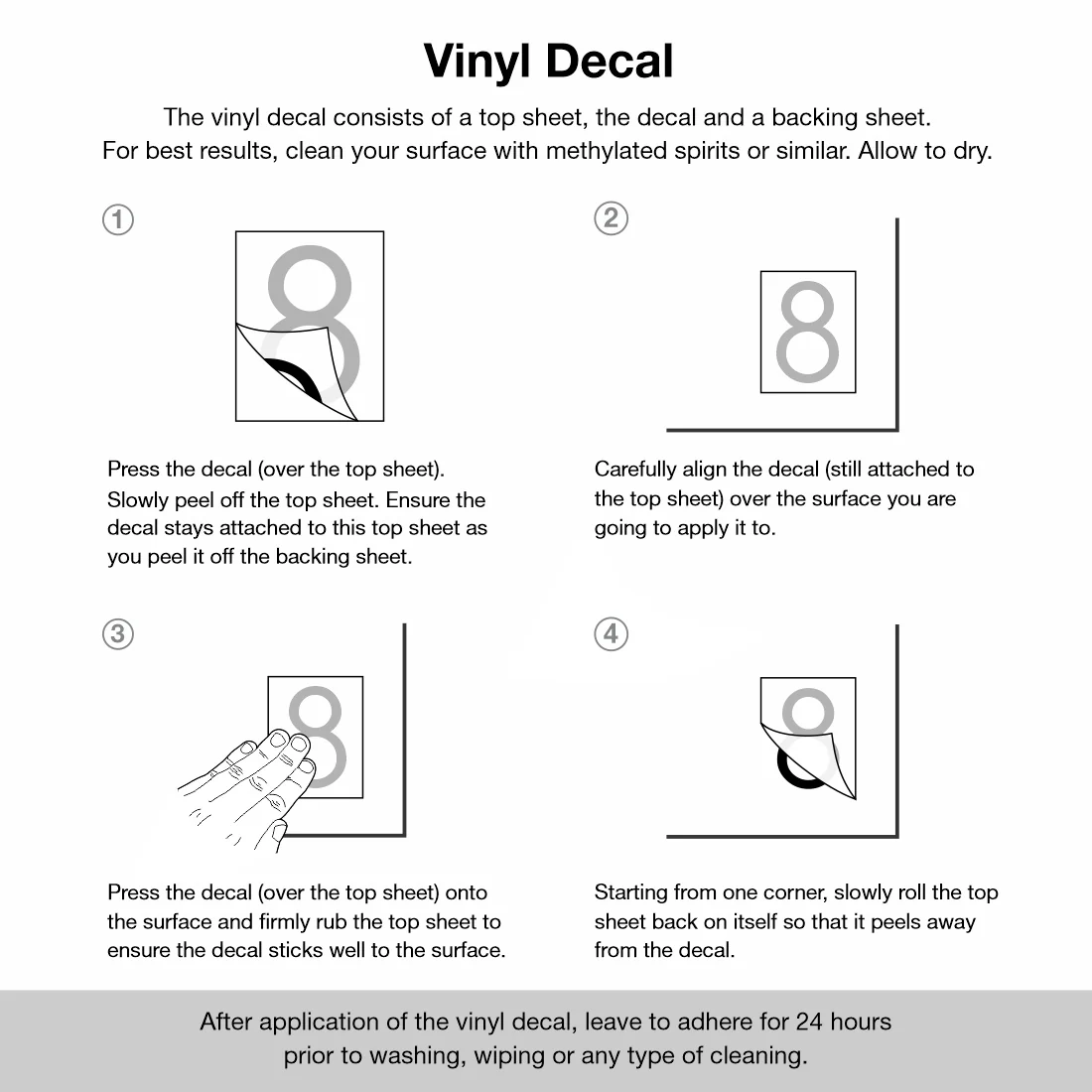 Decal Sticker House Numbers 110mm - Black - Image 19