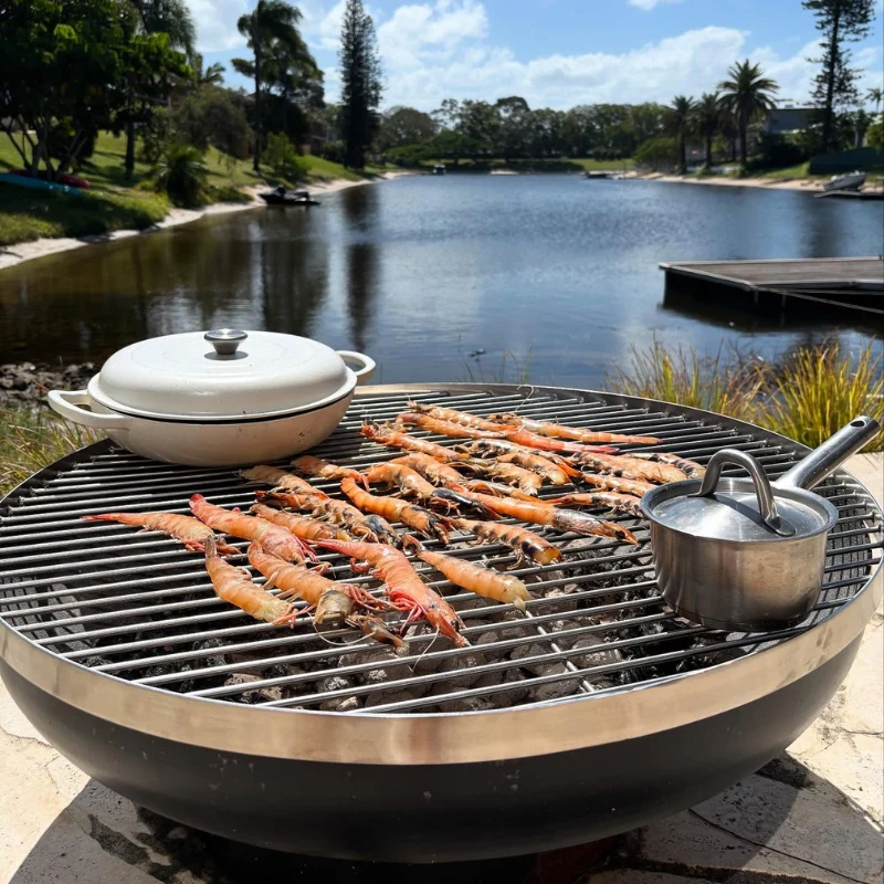 Fire Pit Stainless Steel Grill 90 - Image 6