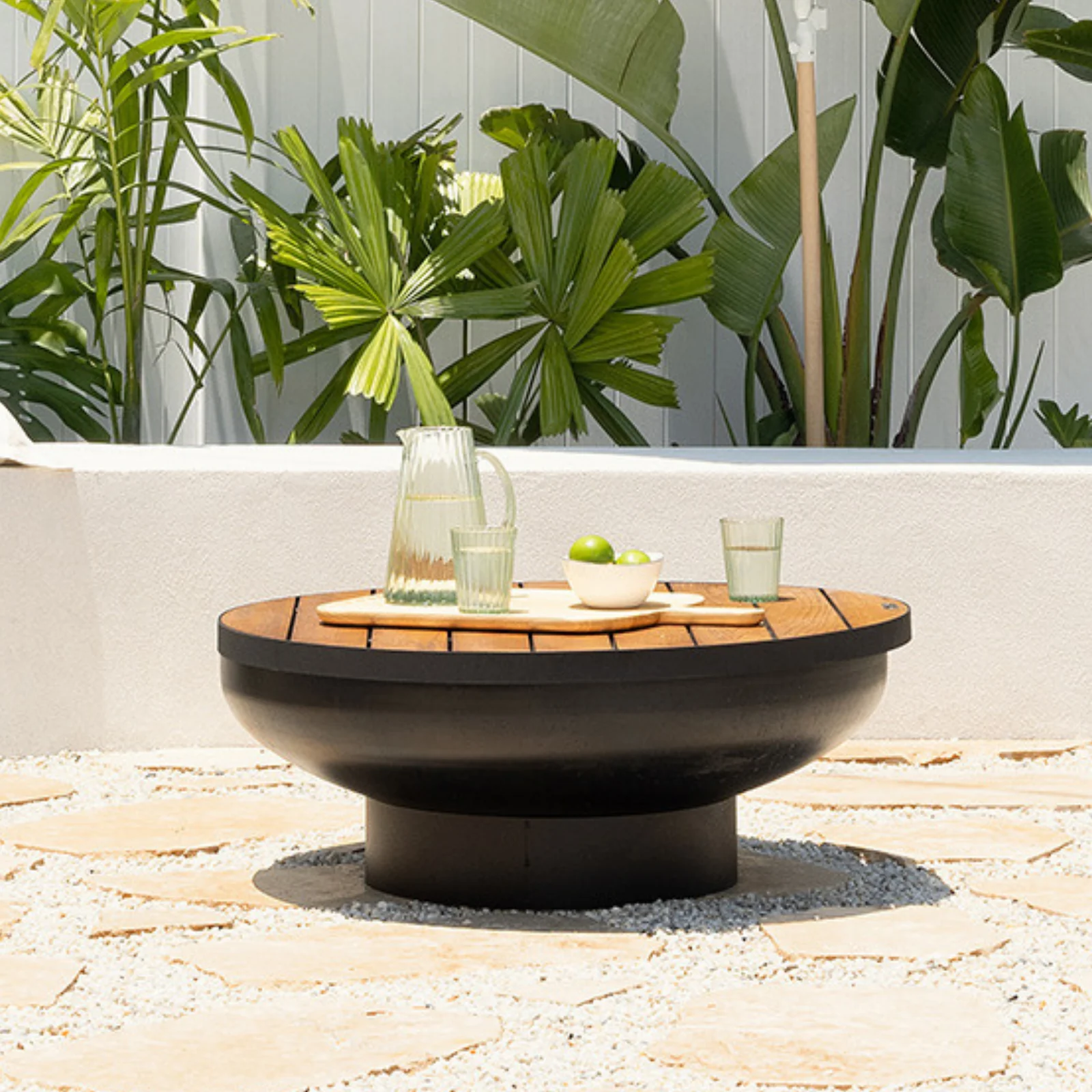 Fire Pit Timber Table 80 - Image 3