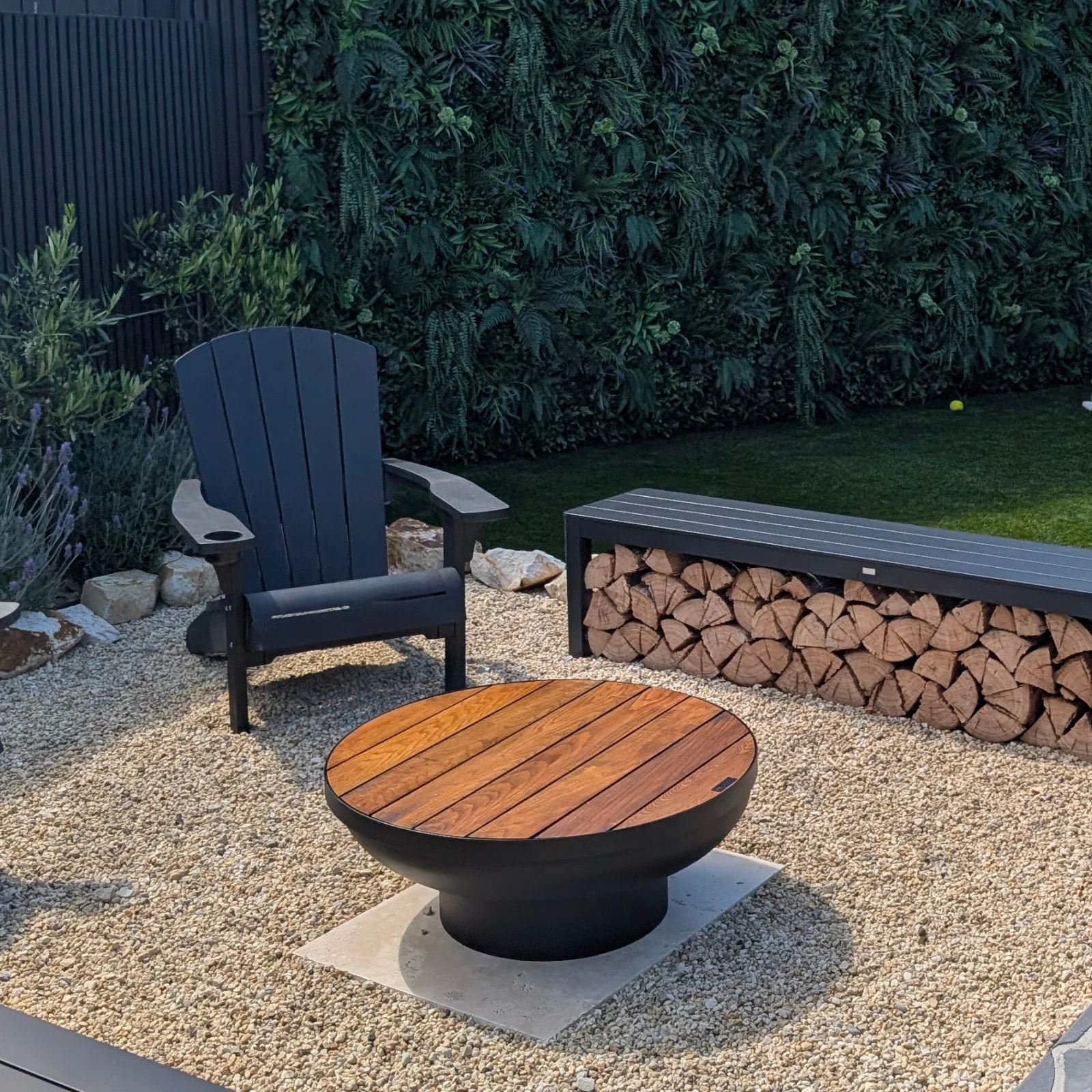 Fire Pit Timber Table 80 - Image 9