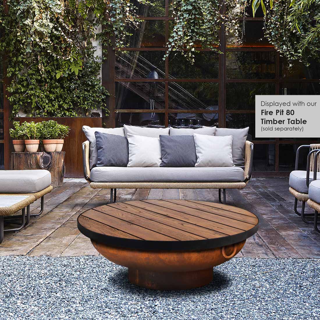 Gobi 70 Rust Fire Pit - Image 5