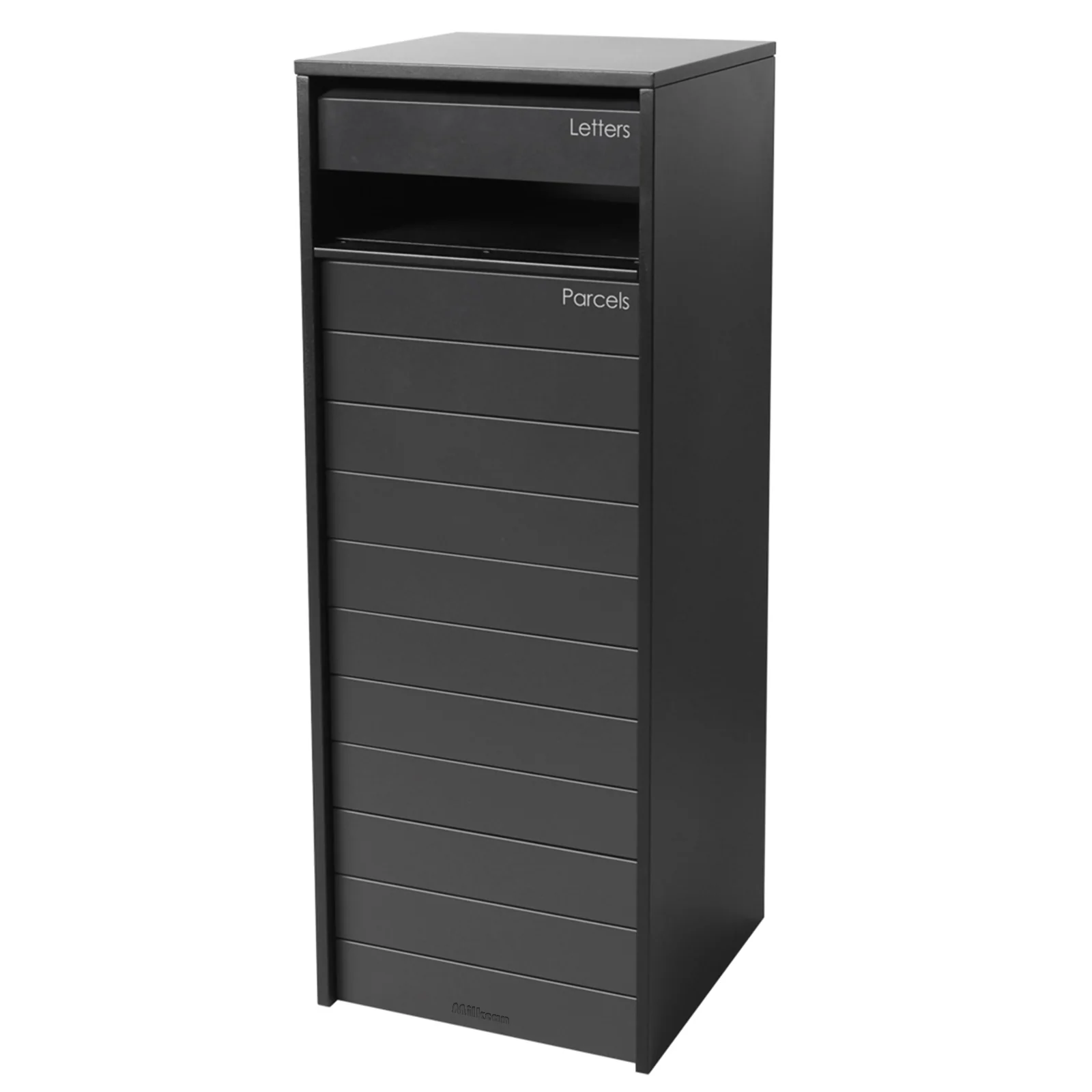 Hamilton Parcel Pillar Letterbox - Black - Image 10