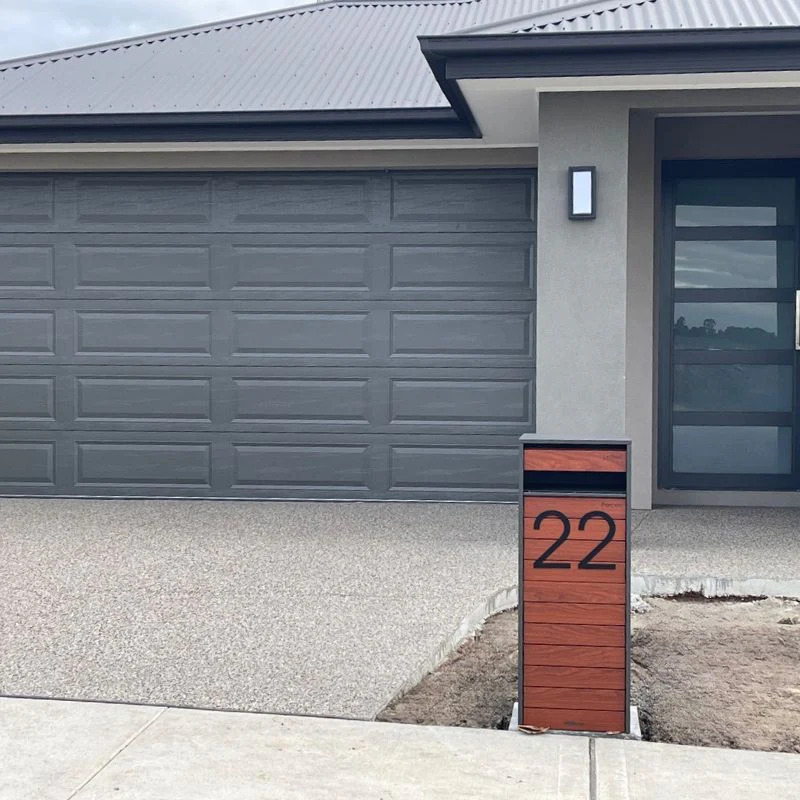 Hamilton Parcel Pillar Letterbox - Charcoal - Image 14