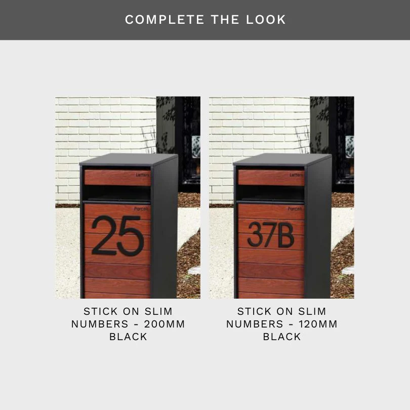 Hamilton Parcel Pillar Letterbox - Charcoal - Image 17