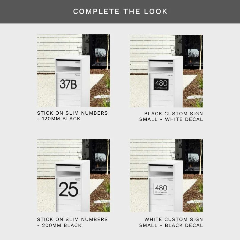 Hamilton Parcel Pillar Letterbox - White - Image 12