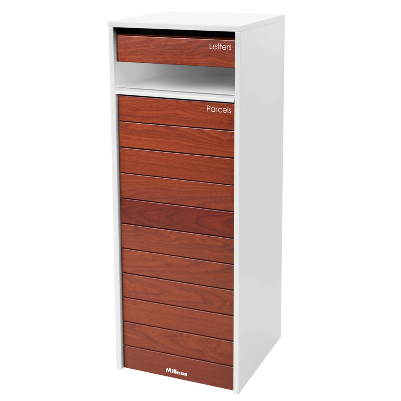 Hamilton Parcel Pillar Letterbox - White - Image 26