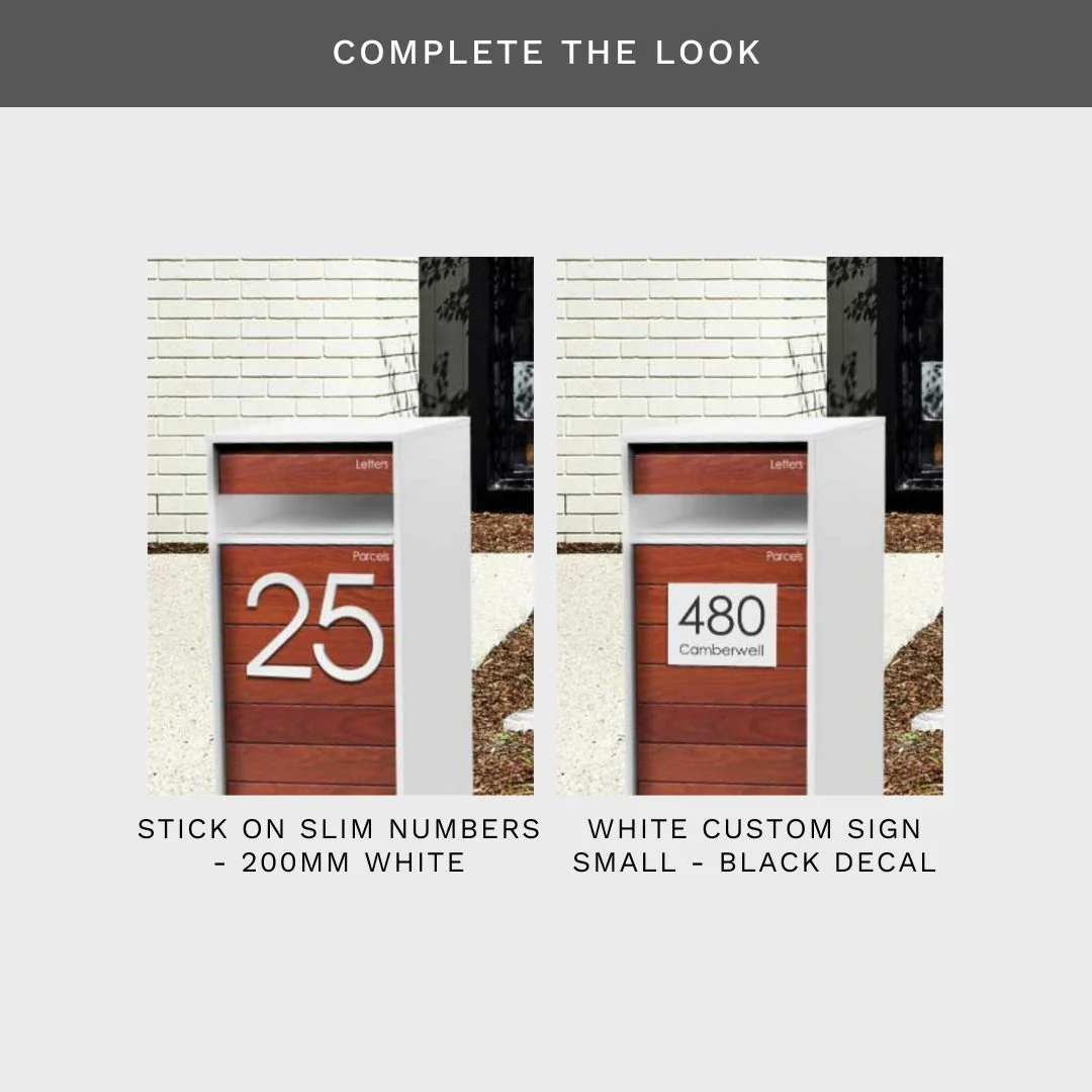 Hamilton Parcel Pillar Letterbox - White - Image 30