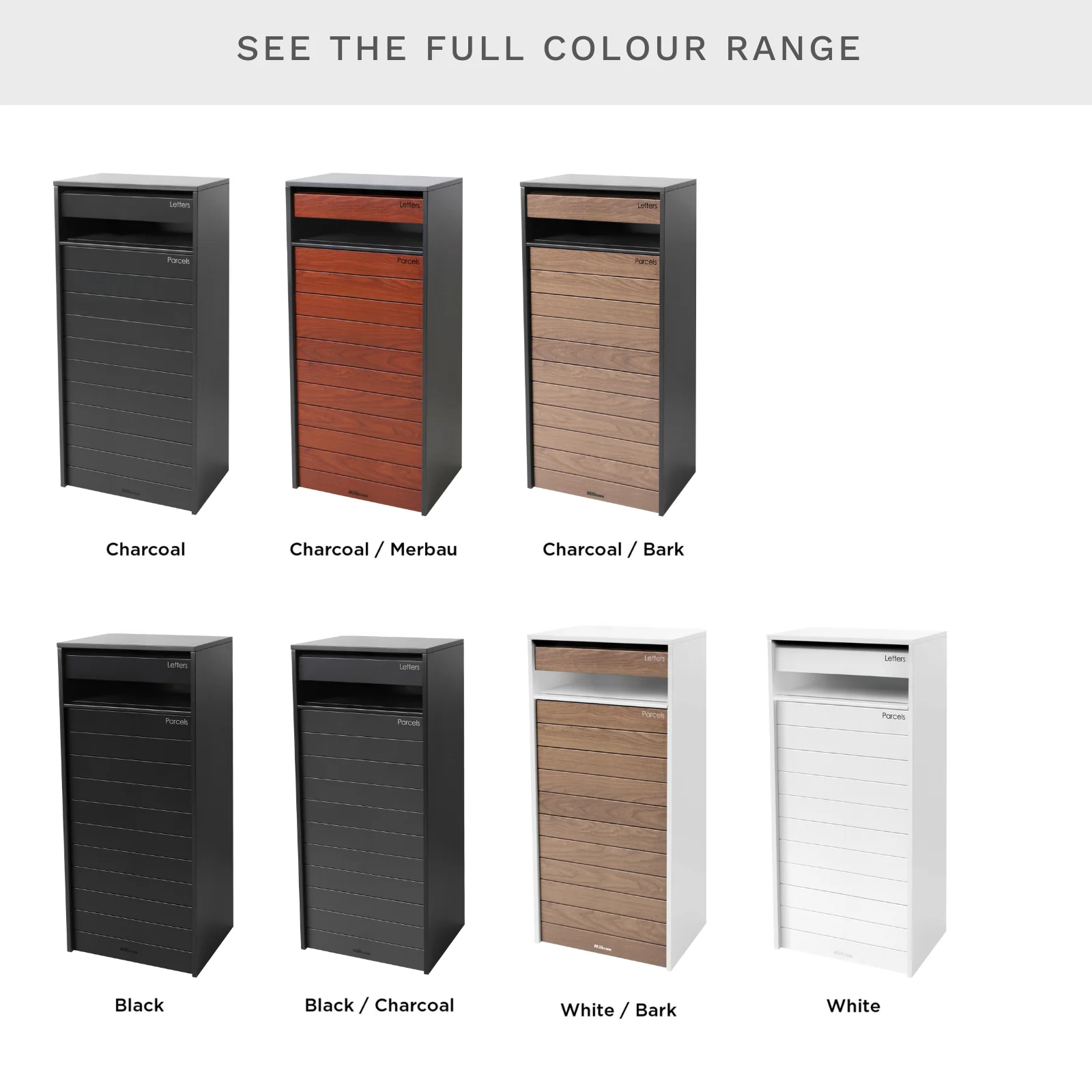 Hamilton Wide Parcel Pillar Letterbox - Charcoal - Image 31