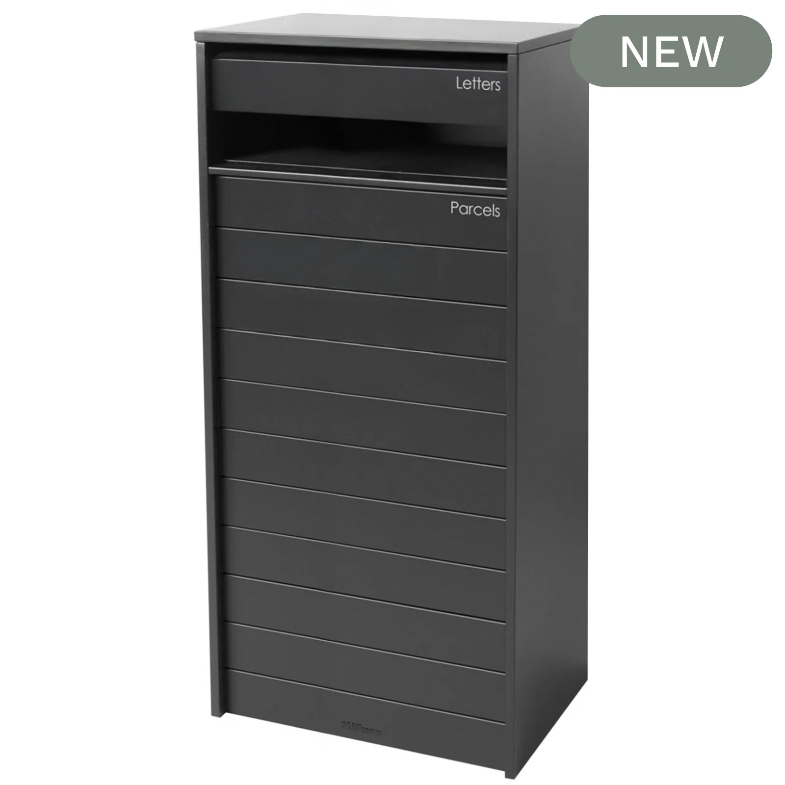 Hamilton Wide Parcel Pillar Letterbox - Charcoal - Image 5