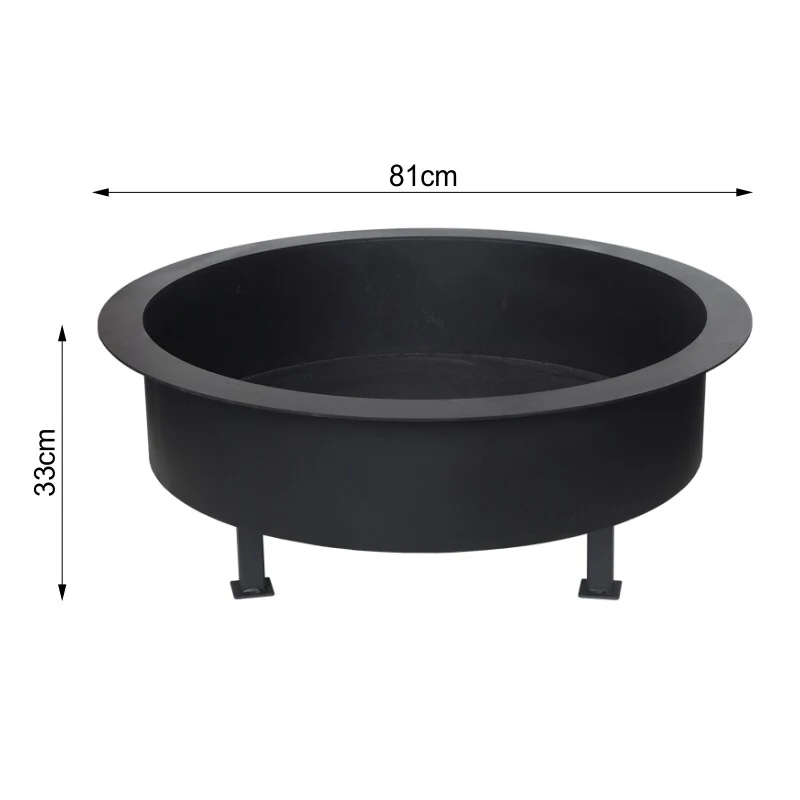 Kalahari 80 Black Fire Pit - Image 4