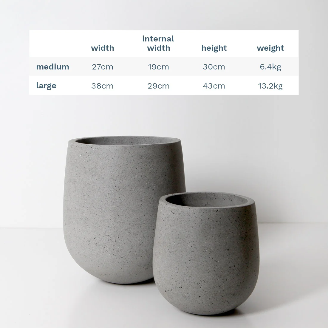 Laguna Plant Pot - Grey Terrazzo - Image 12