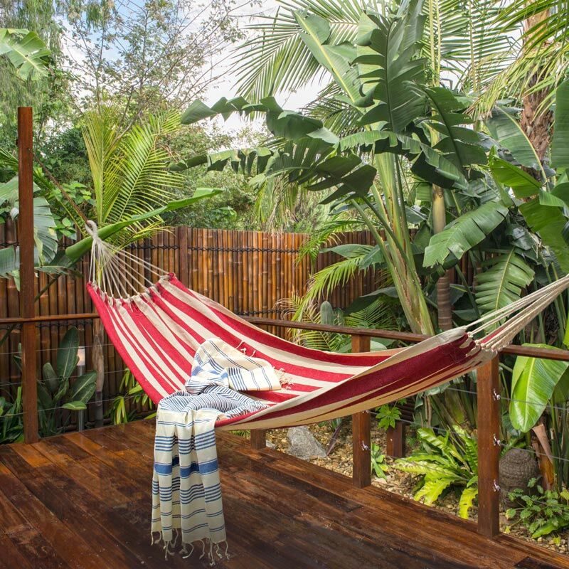 Lennox Hammock - Red and Natural Striped - Image 3