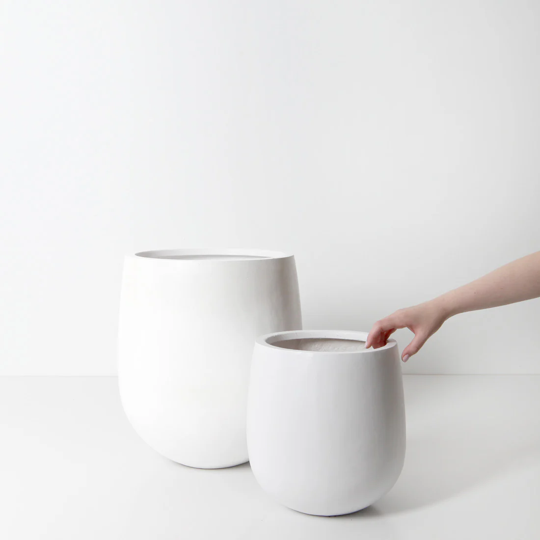 Malibu Plant Pot - White - Image 14