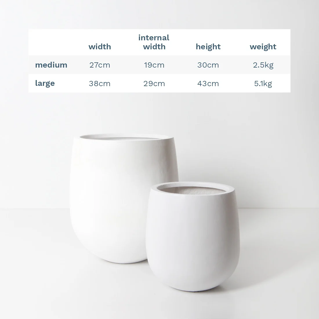 Malibu Plant Pot - White - Image 16