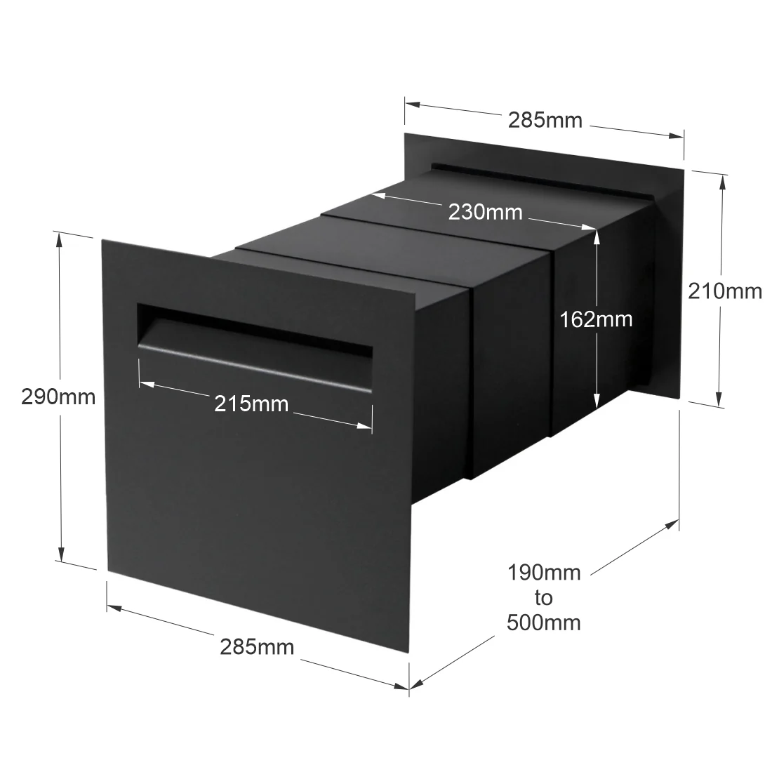 Mayfair Brick Letterbox - Image 8