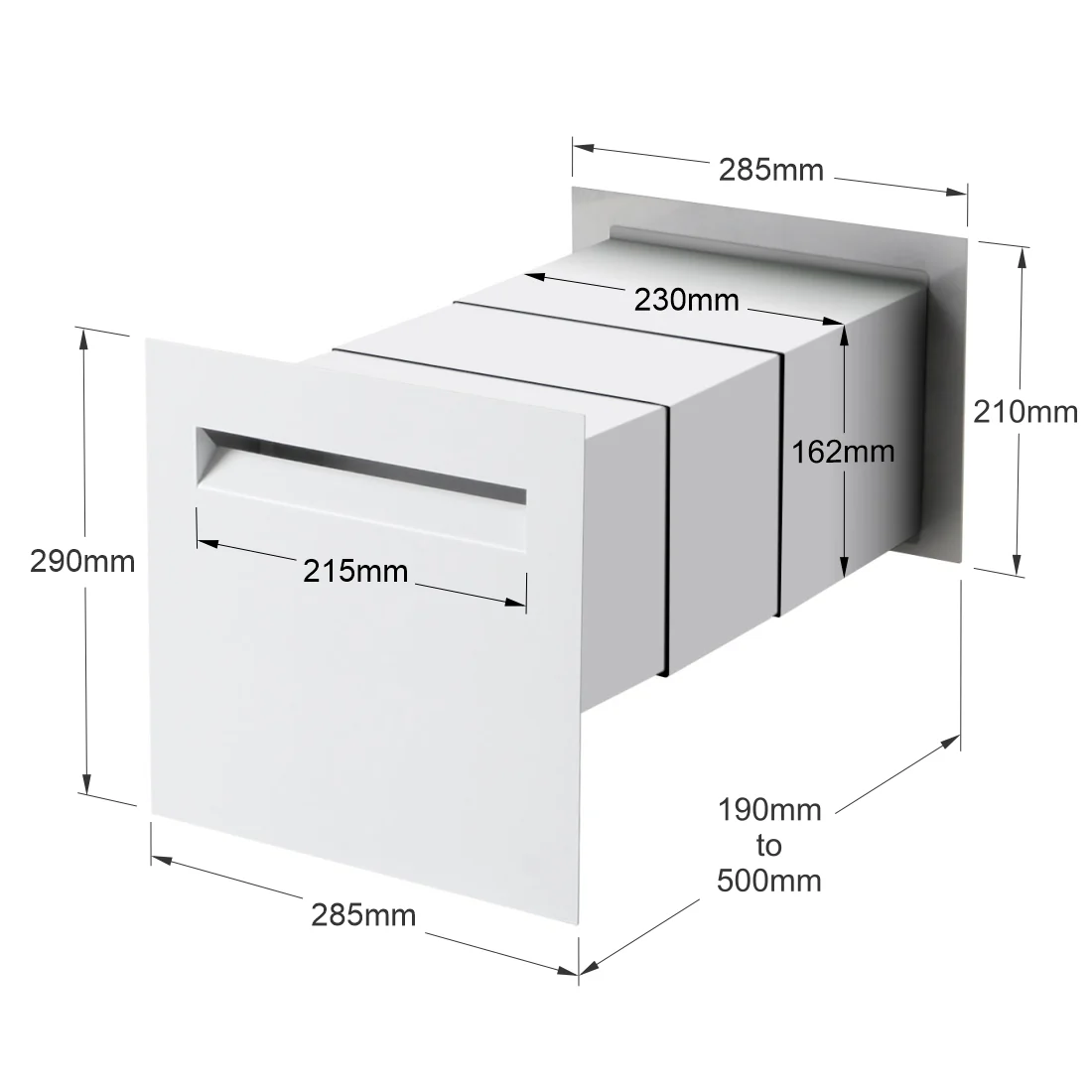 Mayfair Brick Letterbox - Image 9