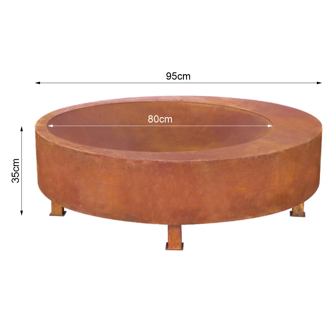 Montana 100 Rust Fire Pit - Image 12