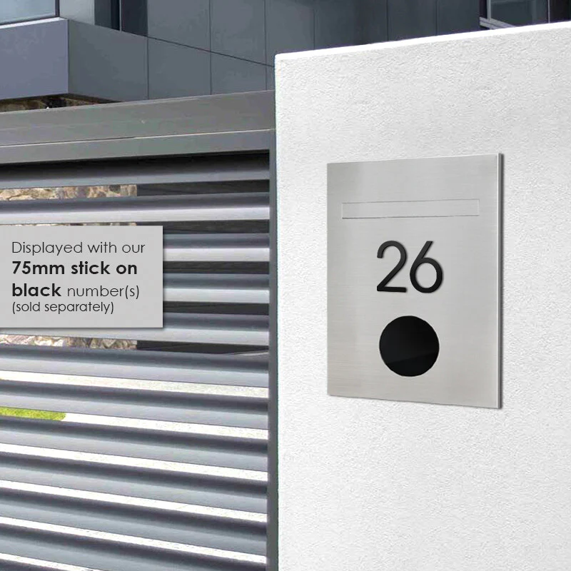 Monza Brick Letterbox - Stainless Steel - Image 11