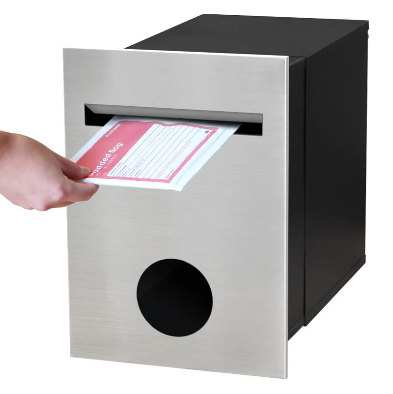 Monza Brick Letterbox - Stainless Steel - Image 7