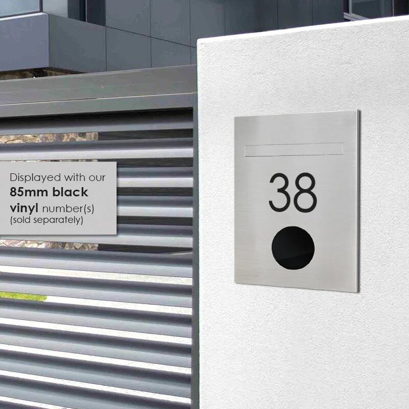 Monza Brick Letterbox - Stainless Steel - Image 9