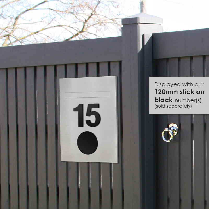 Monza Fence Letterbox - Stainless Steel - Image 5