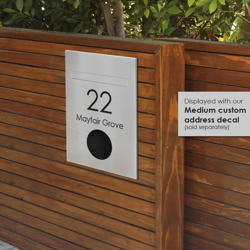 Monza Fence Letterbox - Stainless Steel - Image 6