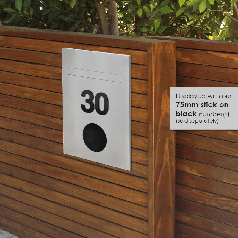 Monza Fence Letterbox - Stainless Steel - Image 7