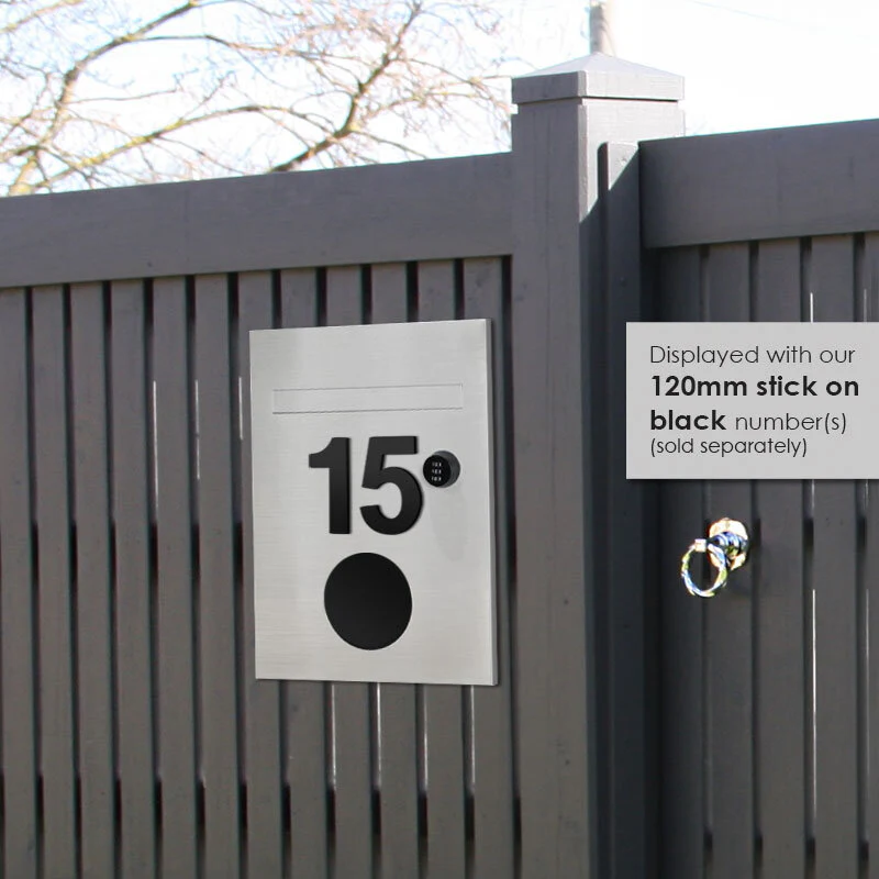 Monza Parcel Fence Letterbox - Stainless Steel - Image 8