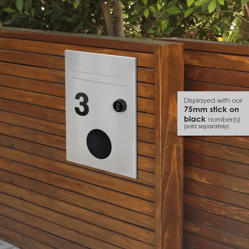 Monza Parcel Fence Letterbox - Stainless Steel - Image 9