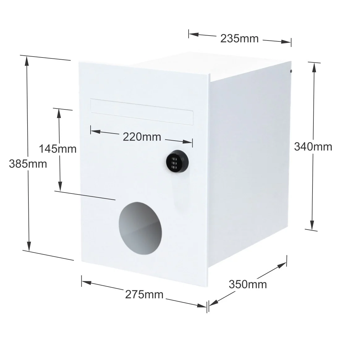 Monza Parcel Fence Letterbox - Image 19